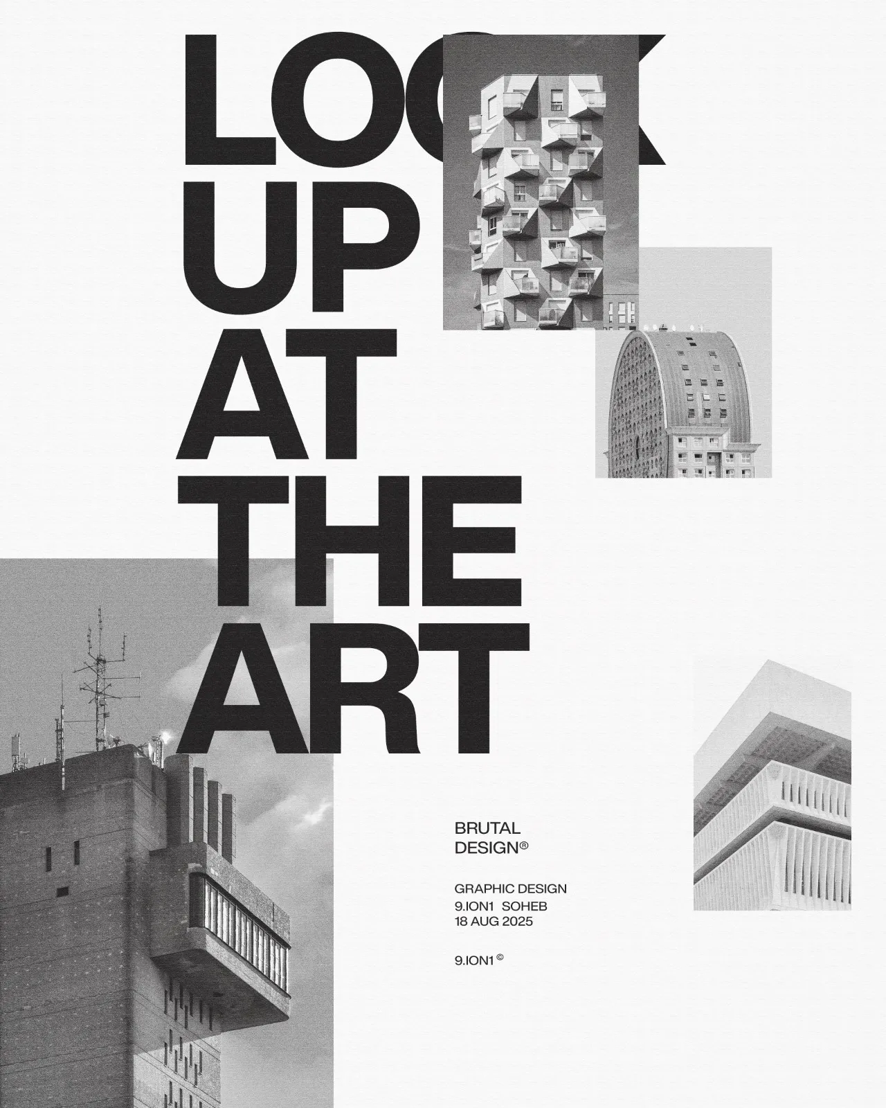 Look Up At The Sky Minimalist Poster